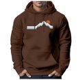 thumbnail image 2 of kamemir Mens Hoodies Pullover Cotton Hoodie, Soft Midweight , Pullover Hooded Sweatshirt for Men(Brown,XXL), 2 of 4