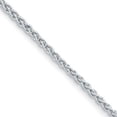 thumbnail image 3 of Auriga Fine Jewelry 14K White Gold Rhodium-plated Polished 3.3mm Solid Wheat 7.25 Inch Chain Bracelet for Women, 3 of 6