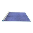 thumbnail image 2 of Ahgly Company Machine Washable Indoor Round Oriental Blue Traditional Area Rugs, 6' Round, 2 of 4