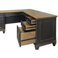 thumbnail image 6 of Martin Furniture Hartford Wood 70" Pedestal L-Shaped Desk in Brown Finish, 6 of 9
