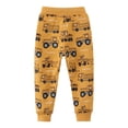 thumbnail image 5 of ZOYOEN Toddler Boys Graphic Sweatpants- Cute Elastic Waist Soft Cotton Casual Kids Jogger Pants Yellow Size 2-7 T, 5 of 8