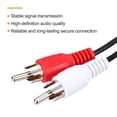 thumbnail image 4 of Uxcell 8 Pulgadas RCA Rojo/Blanco Conector Adaptador de Enchufe Macho de 2 a Cable Desnudo de Extremo Abierto Paquete de 2, 4 of 6