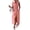 Pink, variant on Joernso Women Denim Shirt Dress Summer Sleeveless Button Down Maxi Dress with Belt Lapel V Neck Long Jean Dress with Pockets