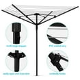 Bimiti Laundry Umbrella Dryer, 4Aluminum Arms, Adjustable, 165 ft