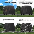 thumbnail image 3 of Funda para coche de golf ZHAOCHENG 242*122*168 cm impermeable para carrito de golf, 3 of 5