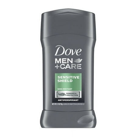 Dove Men Plus Care Sensitive Shield Antiperspirant Deodorant Stick, 2.7 Oz, 2 Pack