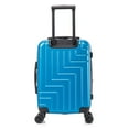 thumbnail image 5 of DUKAP ZAHAV 20" Hardside Lightweight Carry On Luggage with Spinner Wheels, Handle and Trolley, Teal, 5 of 9
