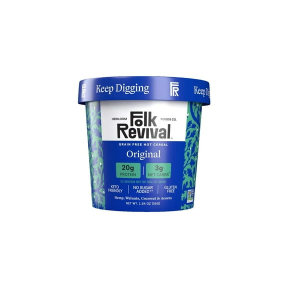 FOLK REVIVAL - Original Hot Cereal 1.94OZ ( Pack of 6)