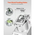 thumbnail image 3 of VEVOR Food Processor Vegetable Chopper w/ 6 Blades Food-Grade Stainless Steel Blender, 3 of 9