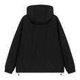 thumbnail image 3 of USNSM (M-5XL) Big and Tall Windbreaker Jackets for Men Softshell Waterproof Rain Jacket Hooded Long Sleeve Outdoor Clothes Black M, 3 of 8