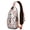Succulents Slin, variant on Vibrant Indian Sling Backpack – Tribal Boho Floral Crossbody Daypack, Lightweight Anti-Theft Travel Bag with Adjustable Strap & Multiple Compartments