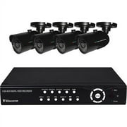 Clover 500 GB Professional Grade 8-Channel Real Time Internet Ready DVR with 4 Indoor/Outdoor Night Vision Cameras (BUN0