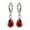 Red, variant on Dengmore Earrings Ladies Colorful Crystal Water Drop Stud Earrings Jewelry