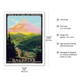 thumbnail image 2 of Dauphiné France - Saint-Pierre de Chartreuse - Peak of Chamechaude - PLM - Vintage Railroad Travel Poster by Roger Soubie c.1950s - Bamboo Fine Art 290gsm Paper (Unframed) 12x16in, 2 of 4
