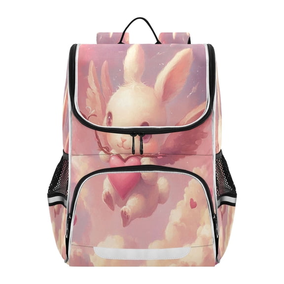 YAZAOO School Backpack Travel Bag Bookbags Bookbags Cupid’s Bunny Pattern