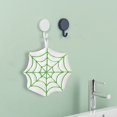 thumbnail image 1 of Puntoco Toalla de mano con forma de araña de Halloween, tipo colgante, absorbente, suave, de coral, para baño, para niños, 1 of 5