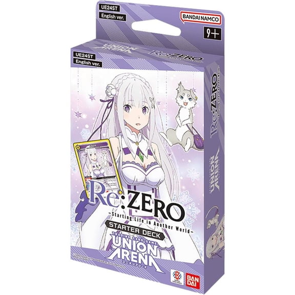 Collectible Union Arena CCG: Re:ZERO Starting Life in Another World Starter Deck (UE24ST) - 50 cards