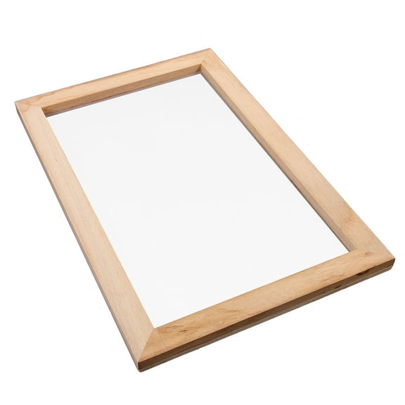 MLINS Wooden Handmade Paper Frame for DIY Use Beige Color Stable and Durable 1 Set