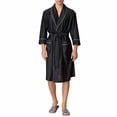 thumbnail image 2 of Men's Lightweight Kimono Robe, Soft Spa Shower Bathrobe with Belt, Hotel Lounge Robes for Men, 2 of 9