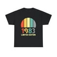 thumbnail image 2 of Vintage 1983 TShirt Women Limited Edition BDay 1983 Birthday Womens Plus Size Tops, 2 of 7