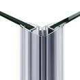thumbnail image 3 of Sunny Shower Sliding Shower Door Corner Entry Shower Enclosure 34" D x 34" W x 72" H in Chrome Finish (Shower Base Not Included), 3 of 9