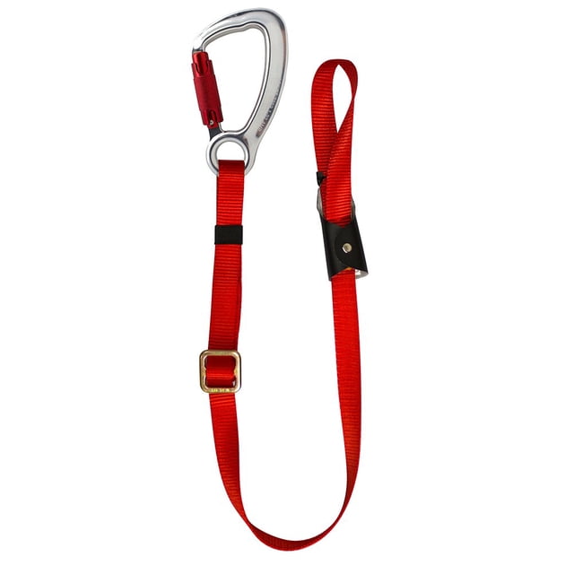 Fusion Climb 38-Inch Lanyard With Double Locking True Captive Eye Steel Hook