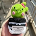 thumbnail image 4 of Hot Positive Energy Doll Potted Knitted Wool Cactus Emotional Support Crocheted, 4 of 7