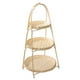 thumbnail image 2 of Cesta de frutas tejida a mano, cesta multiusos para alimentos, para cocina, cafetería y comedor. Tres capas, 2 of 8