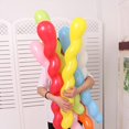 thumbnail image 5 of 100 Uds. Globos en espiral de látex de 40 pulgadas, globos de fiesta de arcoíris largos retorcidos, globos de helio nacarados para cumpleaños, Baby Shower, 5 of 5