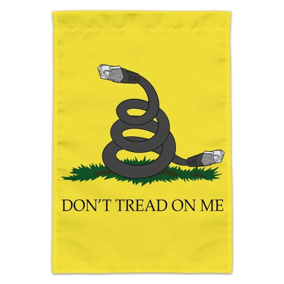 Net Neutrality Don't Tread on Me Garden Yard Flag