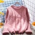 thumbnail image 2 of PIKADINGNIS Korean O-neck Sweater and Pullover Women Autumn Winter Warm Knitted Womens Jumper Casual High Quality Wool Sweaters, 2 of 6