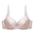 thumbnail image 2 of Besufy Lady Bra ,Lace Design Plus Size Women See-through Breathable Flower Push Up Bra Underwear, 2 of 7