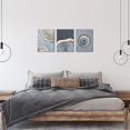 thumbnail image 4 of Tree Ring Canvas Art 3 Pieces Vintage Wood Wall Decor Blue Wilderness Contemporary Wall Art for Bathroom Bedroom Living Room 12“x16”, 4 of 6