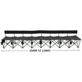 thumbnail image 2 of GoTeam Pro Portable Folding Team Bench with Cup Holder and Mesh Pouch, Black (Set of 1), 2 of 2