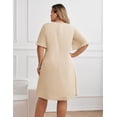 thumbnail image 3 of Vestido Hanna Nikole 2025 para mujer, talla grande, albaricoque, 14+, 3 of 7
