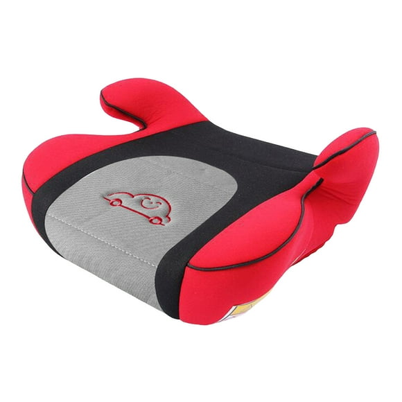 Riforla No Lock Catch Single Backless Booster Car Seat Lightweight Machine Washable Covers Backless Booster Seat Lightweight Car Seat Hooks Red