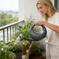 thumbnail image 4 of Rijanmt 1.05 Gallon Watering Kettle Long Spout Garden Yard,4L Portable Watering Can,Round Hollow-Out Design,Plastic Water Can for Horticultural Courtyard,Indoor Outdoor Flower Arrangements,A, 4 of 7