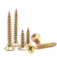 thumbnail image 4 of 100pcs/lot M3 M3.5 M5 M6 Zinc Coated Cross Recessed Countersunk fibreboard Chipboard Flat Head Sell Tapping Wood Screw, 4 of 4