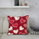 thumbnail image 4 of TUWABEII Regalos de San Valentín Funda de almohada con estampado de amor multicolor para fiestas navideñas Decoración de sofá Funda de almohada Funda de cojín de lino Regalos para mujeres, 4 of 5