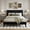Black, variant on VECELO 3-Piece Bedroom Set Include Dark Grey Queen Size Bed & 2 Brown Nightstand( 1-Drawer)