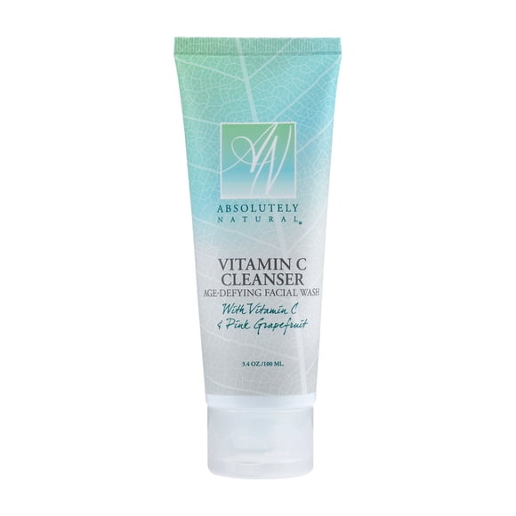 Limpiador absolutamente natural con vitamina C: lavado facial antienvejecimiento para una piel clara. Hecho con Aloe Vera Coco y Pomelo - Limpiador facial exfoliante