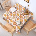 thumbnail image 2 of Autumn Leaves and Fall Berries Pattern Square Tablecloth,Waterproof Square Table Cover,Wipeable Spillproof Washable Table Cover for Home Kitchen Party Decor 42"X42"(107x107cm), 2 of 6