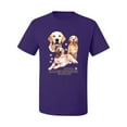thumbnail image 2 of If It's Not a Golden Retriever It's Just a Dog Gift | Mens Dog Lover Graphic T-Shirt, Purple, X-Large, 2 of 3