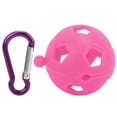 thumbnail image 2 of Cover with Keyring, Food-grade Silicone Soft Texture  Training Accessory Fall  Portable  Ball Sleeve  for  Ball Yellow,Green,,Rose Red, 2 of 8