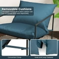 thumbnail image 6 of Aimee Lii 2 Pieces Sling Accent Chair Leisure Chair, Indoor Outdoor Conversation Furniture Sets, Navy, 6 of 6