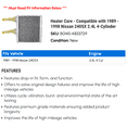 thumbnail image 2 of Heater Core - Compatible with 1989 - 1998 Nissan 240SX 2.4L 4-Cylinder 1990 1991 1992 1993 1994 1995 1996 1997, 2 of 2