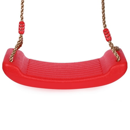 Swing Seat And Rope 330.7lb Rope Swing Outdoor and Indoor Use Playground Swing seat Anti-slip with Adjustable Hemp Rope for Adults and Kids ()