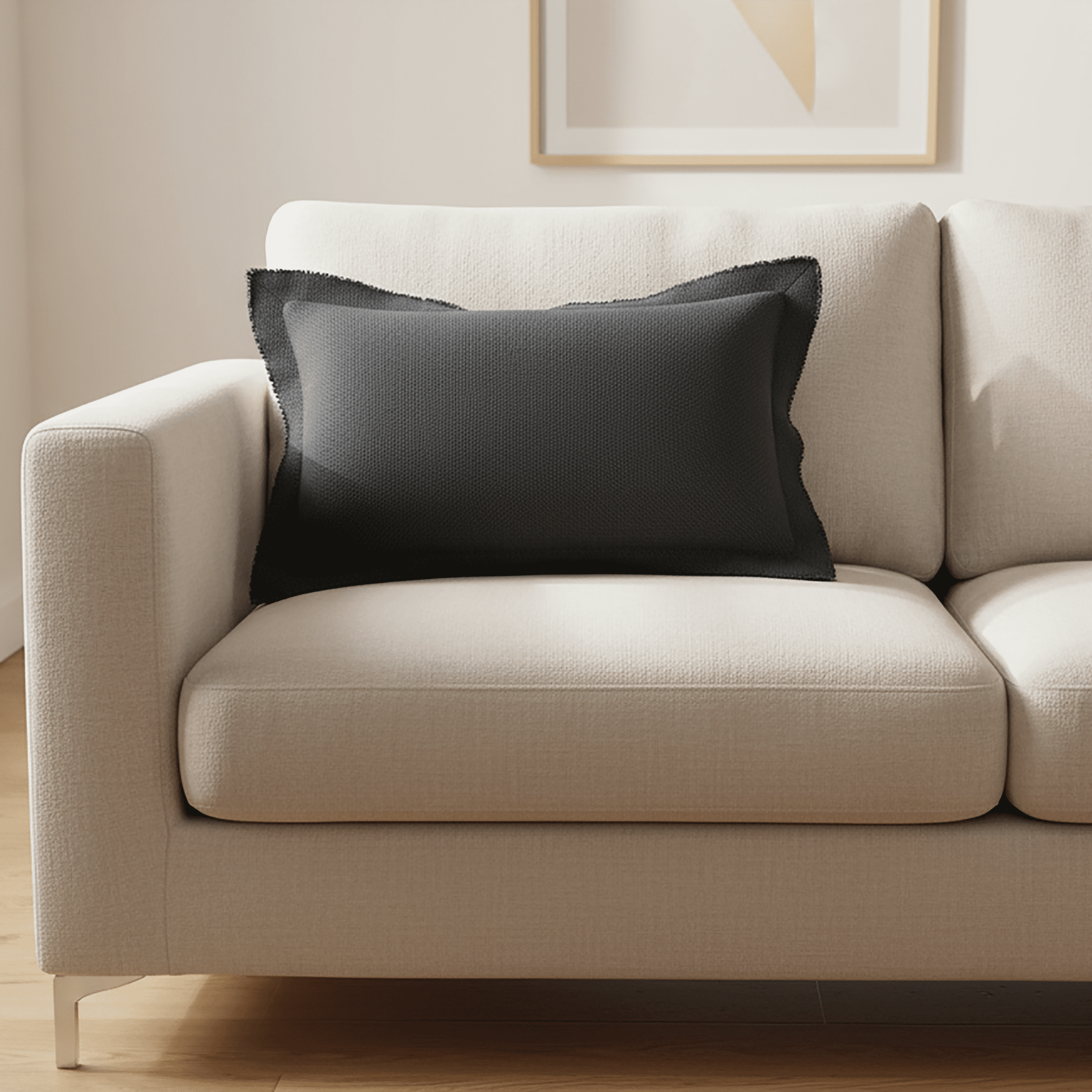 Better Homes & Gardens 14x24 Blake Bi-Flange Throw Pillow Cover, Grey Shadow