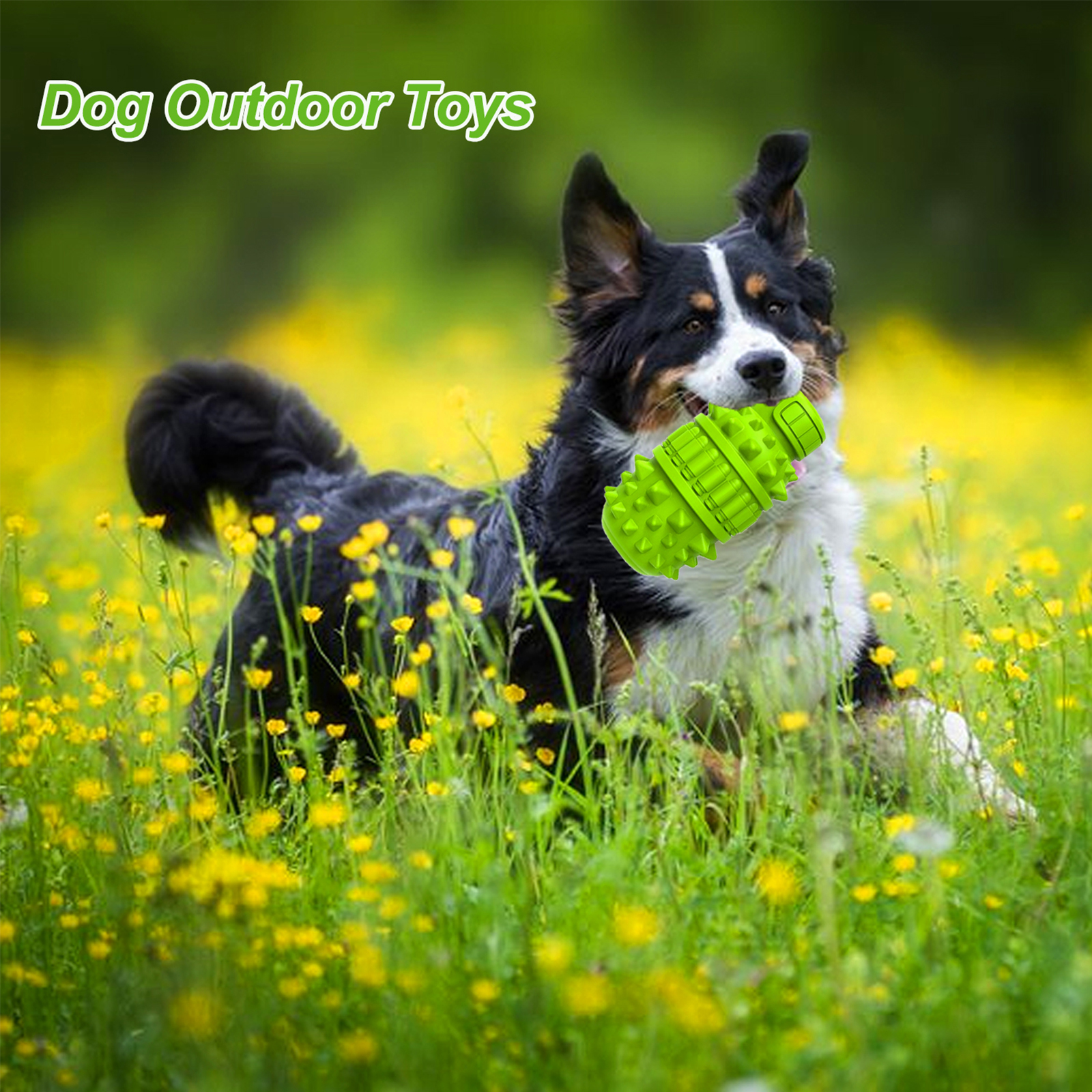 URRU Dog Toy for Aggressive Chewers, Large, Green photo 8