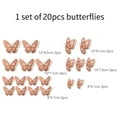 thumbnail image 3 of AURIGATE 3D Butterfly Wall Decor 20 Pcs 5 Styles , Gold Butterfly Decorations for Birthday Party Decorations Cake Decorations, Removable Wall Stickers Decor for Kids Nursery Classroom Wedding Decor, 3 of 5